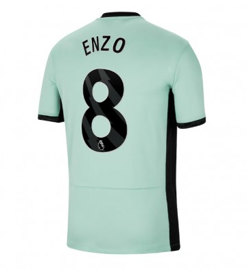 Lacne Muži Futbalové dres Chelsea Enzo Fernandez #8 2023-24 Krátky Rukáv - Tretina
